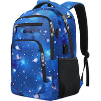 Sac à dos pour ordinateur portable unisexe, imperméable, motif dessin animé, fin et robuste, antivol, avec port USB, capacité de 20 à 39 L, pour les affaires et les activités de plein air
