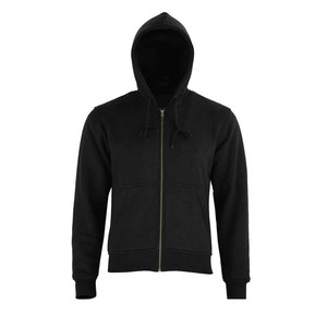 Vente en gros de sweats à capuche d'hiver personnalisés 100% coton pour hommes - Sweats à capuche tendance en molleton épais avec fermeture éclair et teinture unie - Product Image 1