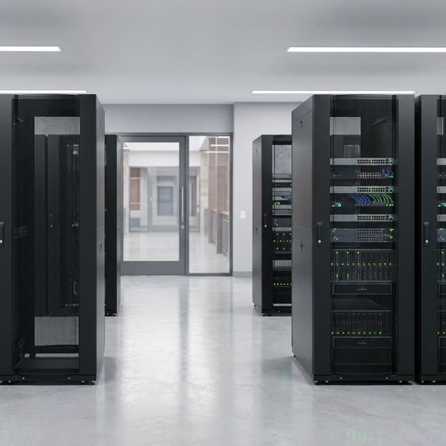 Smart Ready 19 Inch Server Cabinet with Adjustable Rail and U-Marking LNH Series High Rigidity Server Rack Enclosure