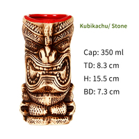 Mug Tiki en céramique Kubikachu personnalisé et créatif, style hawaïen, pour bar et restaurant