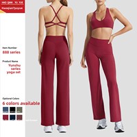 Ensemble de sport respirant en nylon et élasthanne pour femme, avec soutien-gorge intégré, coupe ajustée, manches longues, idéal pour le yoga, le Pilates et la course, toutes saisons