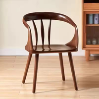 Chaises de salle à manger italiennes modernes de haute qualité et fauteuils en bois massif pour le salon, meubles durables et écologiques pour la maison