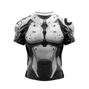 Magliette da <span class=keywords><strong>Uomo</strong></span> per Palestra con Stampa Digitale, Vestibilità <span class=keywords><strong>Slim</strong></span>, in Maglia, Personalizzabili con Logo, Rash Guard per MMA BJJ - Vendita all'Ingrosso - Product Image 6