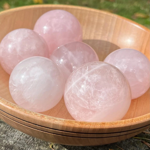 Pierres précieuses naturelles en gros Meilleure qualité Énergie de guérison Sphère de cristal de quartz rose pour la décoration Cadeau pour la maison - Product Image 5