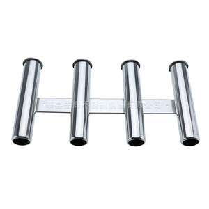 Soporte para Cañas de Pescar de Acero Inoxidable Brillante, 6 Tubos, Acabado Espejo, para Yate y Barco - Product Image 3