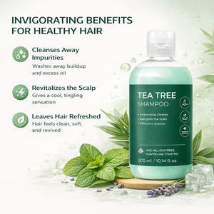 Champú de Árbol de Té de Marca Privada, Fórmula de Limpieza Profunda y Refrescante para el Cuero Cabelludo, Champú Clarificante para Todo Tipo de Cabello - Product Image 2