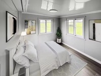 Maison conteneur modulaire préfabriquée et démontable avec cabines de vacances écologiques au design moderne pour usage en bureau, atelier ou bâtiment commercial