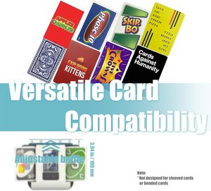 Mélangeur de cartes automatique X1 Modèle 2000mAh Batterie rechargeable 2 jeux Ultra silencieux 12 mois Phase 10 Soirées casino Jeux de famille - Product Image 3