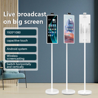 Tablette Android 12 avec écran tactile mobile de 24 pouces, 1920*1080 HD, caméra, Smart TV, streaming en direct, avec support rotatif et relevable
