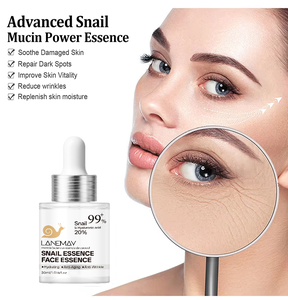 Produits de soin de la peau coréens en gros, marque privée OEM, hydratant, <span class=keywords><strong>essence</strong></span> de mucine d'escargot originale 99%, sérum d'escargot pour le visage - Product Image 2
