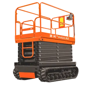 6-14m working height self-scissor lifts crawler type emergency truck mounted scissor lift from china suppliers