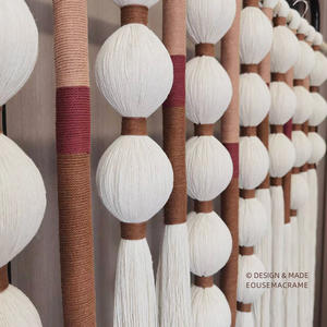 Personnalisé fait à la main Art boho déco macramé <span class=keywords><strong>tenture</strong></span> murale tapisserie mobile mariage décor rideau macramé <span class=keywords><strong>tenture</strong></span> murale tapisserie - Product Image 5