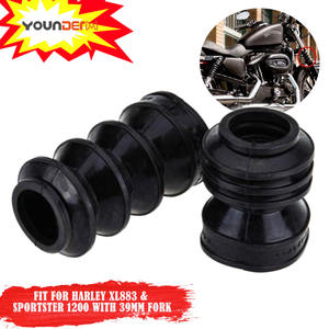 Housse en caoutchouc anti-poussière pour <span class=keywords><strong>moto</strong></span> YD-FDC, housse anti-poussière absorbant les chocs de <span class=keywords><strong>moto</strong></span> housse de fourche cache-poussière pour XL883 1200N - Product Image 3