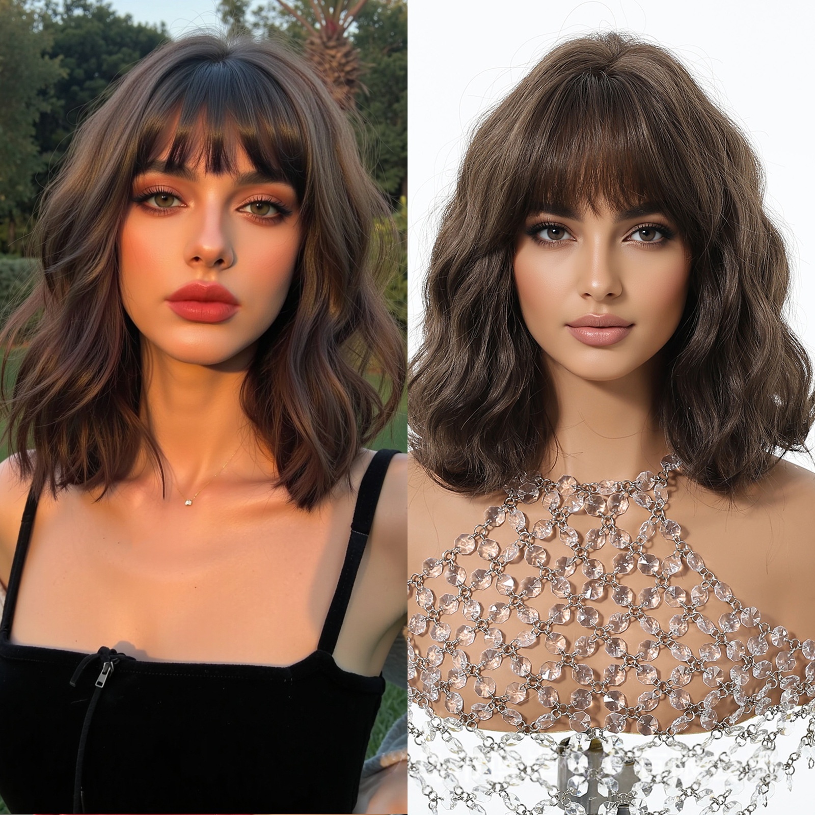 Fashionable black brown