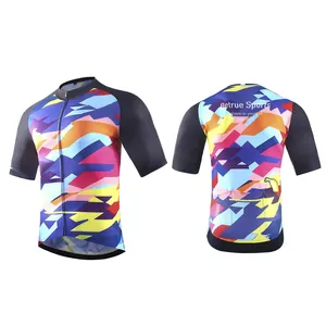 Hot Selling Polyester Bicycle Shirt Sublimation Bike Clothing Recyclable Professional Bicycle Uniform Men Bike Apparel