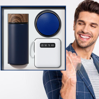 Coffret Cadeau d'Entreprise Premium 3-en-1 - Bouteille Isotherme, Haut-parleur & Batterie Externe Portable pour Récompenses des Employés et Reconnaissance des Clients