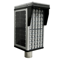 Feu de signalisation de brouillard synchrone GPS solaire, visibilité 1000m, lampe LED anti-brouillard IP66 pour la sécurité routière sur les garde-corps de l'autoroute
