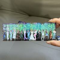 Supports de billets promotionnels personnalisés en acrylique imprimés UV, colorés et animés, pour affichage de billets de concert