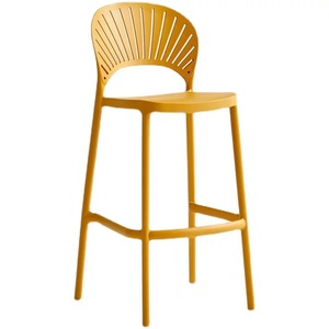 Скандинавский барный стул из полипропилена, складной, для вечеринок и домашней мебели - Product Image 1