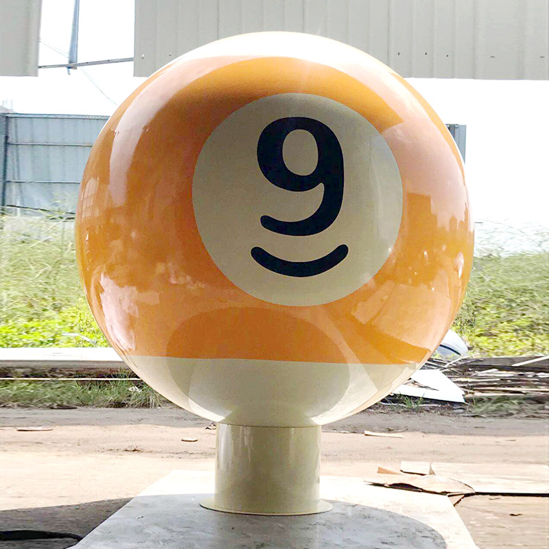 Custom Large Metal Crafts Billiard Ball