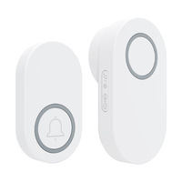 Timbre Inalámbrico para Exteriores, Timbre Inteligente para el Hogar, Autoalimentado, 60 Tonos de Llamada, Volumen Alto, Sonido de Bienvenida para el Hogar, Resistente al Agua, Sin Cables