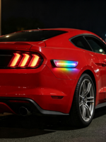 Feux latéraux LED RGB séquentiels pour Mustang, clignotants 2015-2023 S550 12V DOT SAE, télécommande, vente en gros OEM