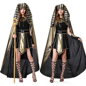 Costume d'Halloween pour adulte <span class=keywords><strong>Tenue</strong></span> de la reine pharaon égyptienne, Costume Cosplay de déesse grecque - Product Image 4