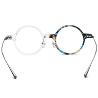 Monture de lunettes Borregls en acétate et titane pour hommes, de marque, design rétro, lunettes rondes pour femmes, lunettes optiques vintage, lunettes de vue 85701