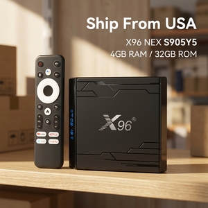 จัดส่งจากสหรัฐอเมริกา |   กล่องทีวี 2026 X96 NEX 4GB 32GB Amlogic S905Y5 Android 14 IPTV รองรับ 4K Ultra <span class=keywords><strong>H265</strong></span> <span class=keywords><strong>VP9</strong></span> ถอดรหัสได้ พร้อม WiFi6 แรง และบลูทูธ สำหรับเล่นมีเดีย - Product Image 1
