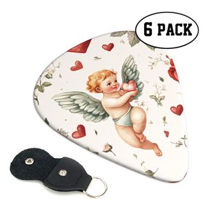 Juego de Púas de Guitarra con Imagen Personalizada, de Plástico Sin Recubrimiento, para Guitarras Eléctricas, Acústicas, Clásicas y Bajo, con Caja para Púas y Correa - Product Image 6