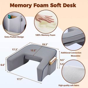Teens Arm Rest Memory Foam Lap <b>Desk</b> Gaming Reading Pillows With Pockets - Product Image 6