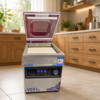 Scelleuse sous vide électrique intelligente semi-automatique Shengtong 390PD à pression contrôlée, certifiée CE, avec boîtier en bois anti-odeur