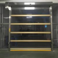 Portes à enroulement transparentes sur mesure, adaptées aux laveries automobiles, aux quais logistiques et aux entrepôts, portes rapides en PVC