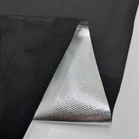 Tissu de tente ignifuge, tissu résistant aux flammes, tissu Oxford en polyester enduit d'argent FR pour tente d'extérieur