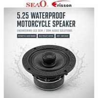 Haut-parleur coaxial étanche pour moto 5.25 pouces, 30W/60W, 4 ohms, personnalisation de marque B2B, usine OEM ODM ERISSON/SEAO
