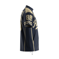 Veste de baseball personnalisée sublimée pour équipe, pull d'échauffement à manches courtes, vêtement d'entraînement pour les matchs