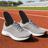 Semelles intérieures de sport en maille respirante avec soutien de la voûte plantaire, couche d'éponge absorbant les chocs, coussinets pour baskets et chaussures de sport