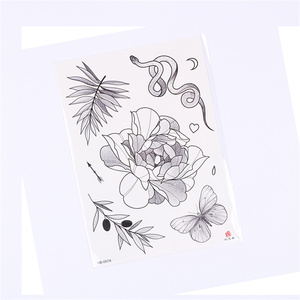 Feuilles Croquis Exquis Et Avancé Résistant À L'usure Et Imperméable Décalque <span class=keywords><strong>Tatouage</strong></span> Papillons Dure Tatouages - Product Image 1