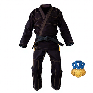 Última Llegada 2026: Conjuntos Profesionales de Uniformes de Karate de Color Sólido, Colores y Patrones Personalizables, Ropa Transpirable para Artes Marciales - Product Image 1