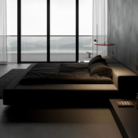 Cadre de lit moderne personnalisé, confortable et moelleux, en tissu velours, taille Queen et King, compressé pour chambre à coucher