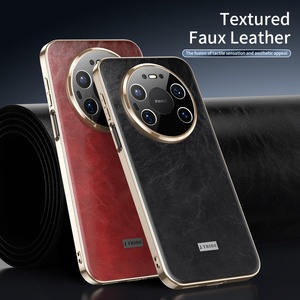 เคสโทรศัพท์หนัง PU คุณภาพสูงเคลือบด้วยไฟฟ้า สำหรับ Huawei Mate 80 Pro Max Mate 70 Mate 60 พร้อมฟิล์มกันรอยเลนส์ HD - Product Image 3