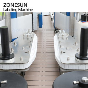 ZONESUN ZS-TB300N Automatic Flat Round Bottle Double Side Self Adhesive Sticker Labeling <b>Machine</b> for Shampoo Laundry Detergent - Product Image 6