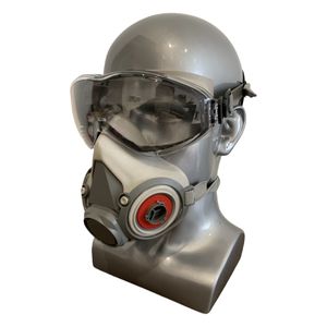 Hochwertige Halbgesichts-Gasmaske mit zwei austauschbaren Filtern, 3D-Staubschutz, zum günstigen Preis - Product Image 6