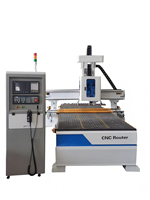 Máquina Router CNC de 3 Ejes con Cambio Automático de Herramientas, 12 Herramientas, 9KW, PLC, Rodillos de Presión, Modelo 1530