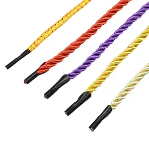Три нити веревки/шнура с пластиковыми наконечниками для ручки сумки