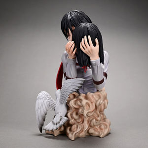 Produit de haute qualité Attaque des Titans Baiser de la <span class=keywords><strong>mort</strong></span> Eren Jager S'embrasser dans la tête Baiser Mikasa Ackerman Modèle Figurine d'anime Personnage de dessin animé - Product Image 4