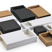 Boîtes à cigares personnalisées Eco Matte noir blanc papier cosmétique thé fleur affichage en carton emballage