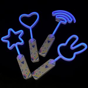 Trumpet Fairy Multicolor Glow Wand Adjustable LED Heart-Shaped Wand Star Wand Neon <b>Light</b> Girls' Party Toy Children's Glow Stick - Product Image 5
