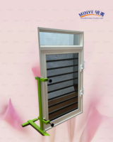Ventanas de Aluminio y Vidrio con Diseño Moderno, Persianas Horizontales Ajustables de Vidrio Templado para Ventilación de Baños y Cocinas
