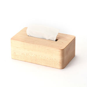 Caja de pañuelos de madera curvada de diseño moderno, ligera, marca Huina, para decoración del hogar, color personalizable, duradera, que ahorra espacio - Product Image 1